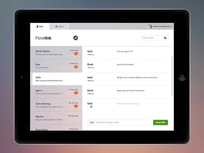 Fonelink button buttons graphic design ipad iphone mobile ui