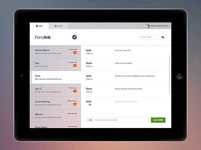 Fonelink button buttons graphic design ipad iphone mobile ui