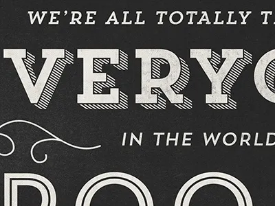 Everyone Poops poop sans shadow slab texture trend type vintage