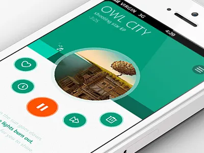 Douding Fm Main fm green music radio ui