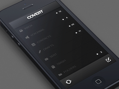 COVERT button buttons design graphic design ipad iphone mobile ui