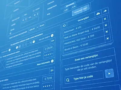 Website (/web-app) wireframe blue grid ui web app website wireframe
