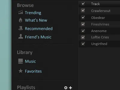 Music App application green music tunes web