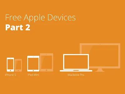 Apple Devices part 2 apple device devices followilko free freebie icons illustrator ipad mini iphone 5 macbook pro minimal mobile responsive vector