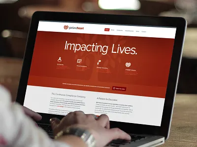 Garland Heart creepy placeit hands identity logo red texture web