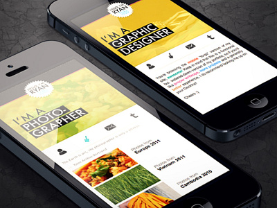 My Mobile Site! design mobile portfolio web