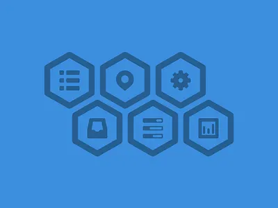 Hexicons blue dashboard free free icons free psd freebie glyph hexagon icon icons location pixel perfect psd ui