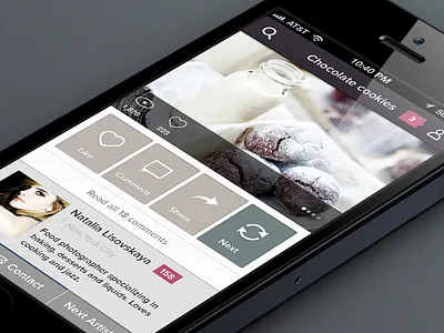 Photography iPhone app application button contact design effect gradient grey icon ios iphone minimalism simplistic texture ui user user interface ux white