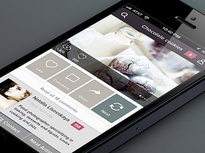 Photography iPhone app application button contact design effect gradient grey icon ios iphone minimalism simplistic texture ui user user interface ux white