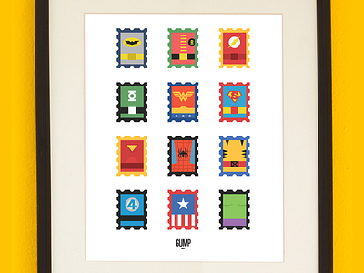 Super Stamps Poster america batman capitan dc fantastic flash four green hero hulk ironman lantern marvel poster spiderman stamp super vector woman wonder