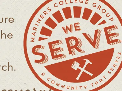 serve stamp badge college mariners serve stamp tools type