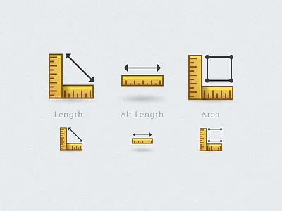 Rulers for GIS Project icons rulers simple