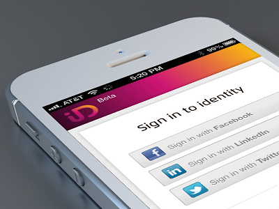 identity sign in identity mobile social