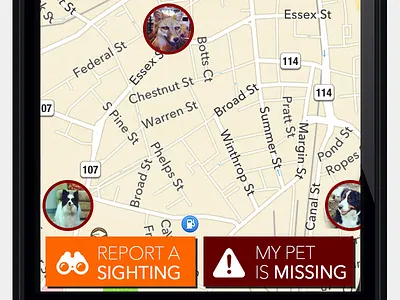 LC Mockup 1 app cat dog flat ui fox iphone pet taxidermy
