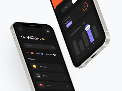 Wielder - Task manager mobile application clean minimal mobile app mobile app design mobile application task manager ui uiux application ux