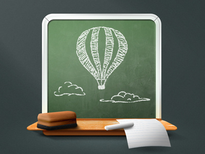 Chalkboard Icon chalk chalkboard icon illustration school