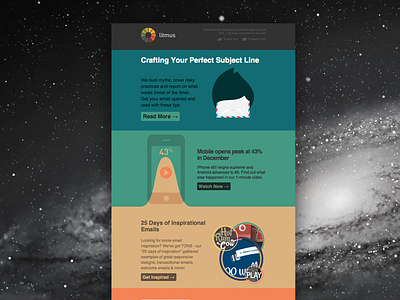 December Newsletter colors email email design litmus marketing newsletter pastel