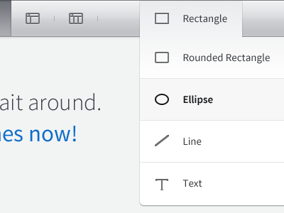 Rectangle design dropdown ui ux