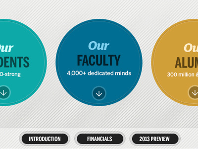 BU online Annual Report interactive web sites