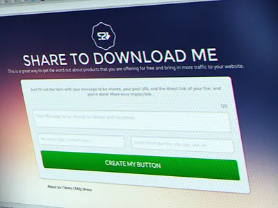 Index Form css facebook form personal script share social twitter