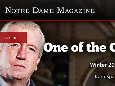 Notre Dame Magazine - News item navigation navigation notre dame rwd
