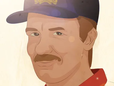 Graham illustration photoshop portrait sun trucker hat uncle vector