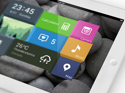 Pineapple UI design icon ipad kingyo simple three dimensional ui