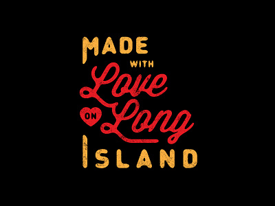 Made With Love letters long island love ny nyc type typography