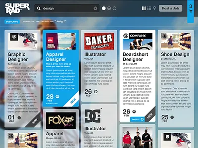 SUPER RAD® helvetica iconography logo minimal rad search simple transparent ui