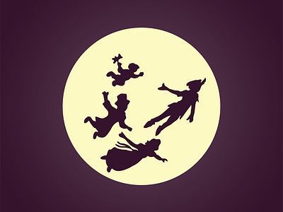 Peter Pan Dribbble disney download freebie magic moon pan peter pan rebound vector