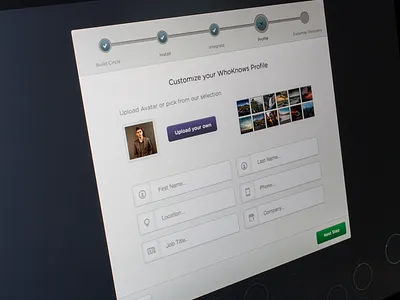Sign up flow - Customize batch button flow mikebusby progress sign up stages steps ui user interface