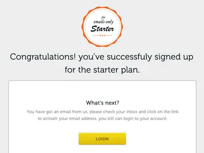 Confirmation Box cloud confirmation congratulation hosting message