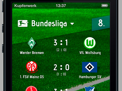 Football App (video attached) app football grass green ios video