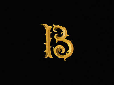 letter B b letter logo monogram
