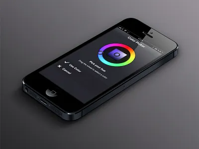 Philips Hue: Webapp - Colorpicker api app bulbs color colorpicker colorwheel dark ethernet grey hub icon iphone lan philips hue plastic rainbow tweethue webapp wheel