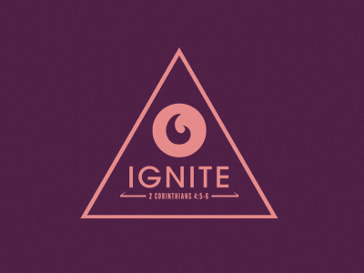 Ignite Logo logo minimal minimalist pink purple youth