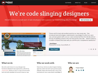 Redesign of agency site agency company design redesign web website