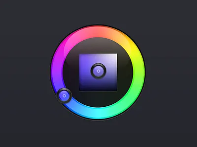 Philips Hue: Webapp – Colorpicker Asset colorpicker colorwheel dark glass hue philips rainbow