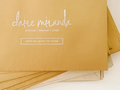 Rubber Stamp branding gold packaging rubber stamps white ink