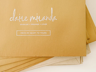 Rubber Stamp branding gold packaging rubber stamps white ink