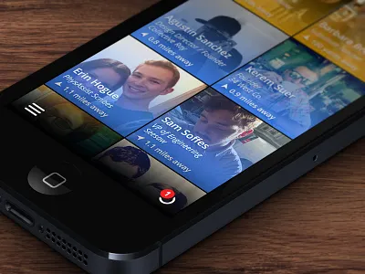 Highlight Redesign Concept avatars highlight interface ios iphone location people redesign retina ui