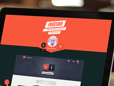 Onepage portfolio flat landingpage personal porfolio ui ux webdesign