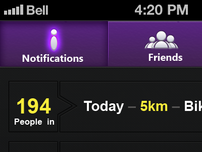 Sports App Listing Screen ios app ios6 app sport app ui ux uiux