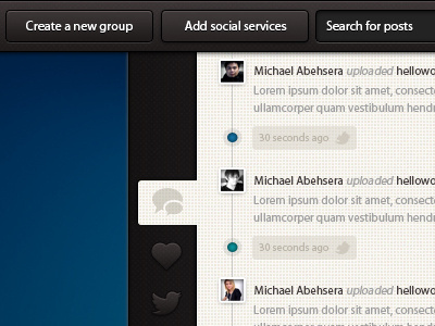 Social Feed Experiment social social feed ui design