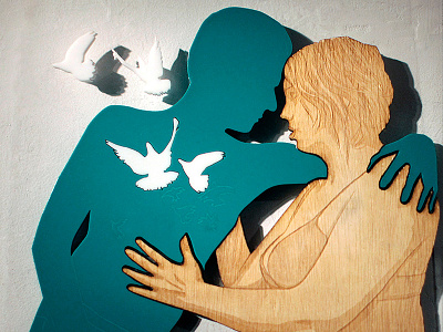 Date Lines - Turquoise 3d acrylic digital laser plexi sculpture vector wacom wood