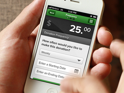 Virtual Terminal App app green iphone mobile payment processing ui virtual terminal