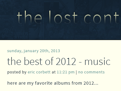 the lost continent blog blogger comics music the lost continent web website