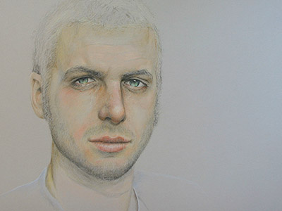 Aaron Sm colored pencil drawing illustration pencil portrait prismacolor