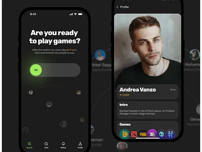 Networking mobile app 3d animation branding motion graphics ui