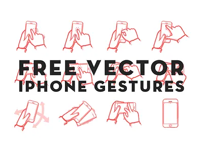 Gestures drag flow free gestures iphone mobile phone pinch shake sketch storyboard swipe tap tool vector work zoom